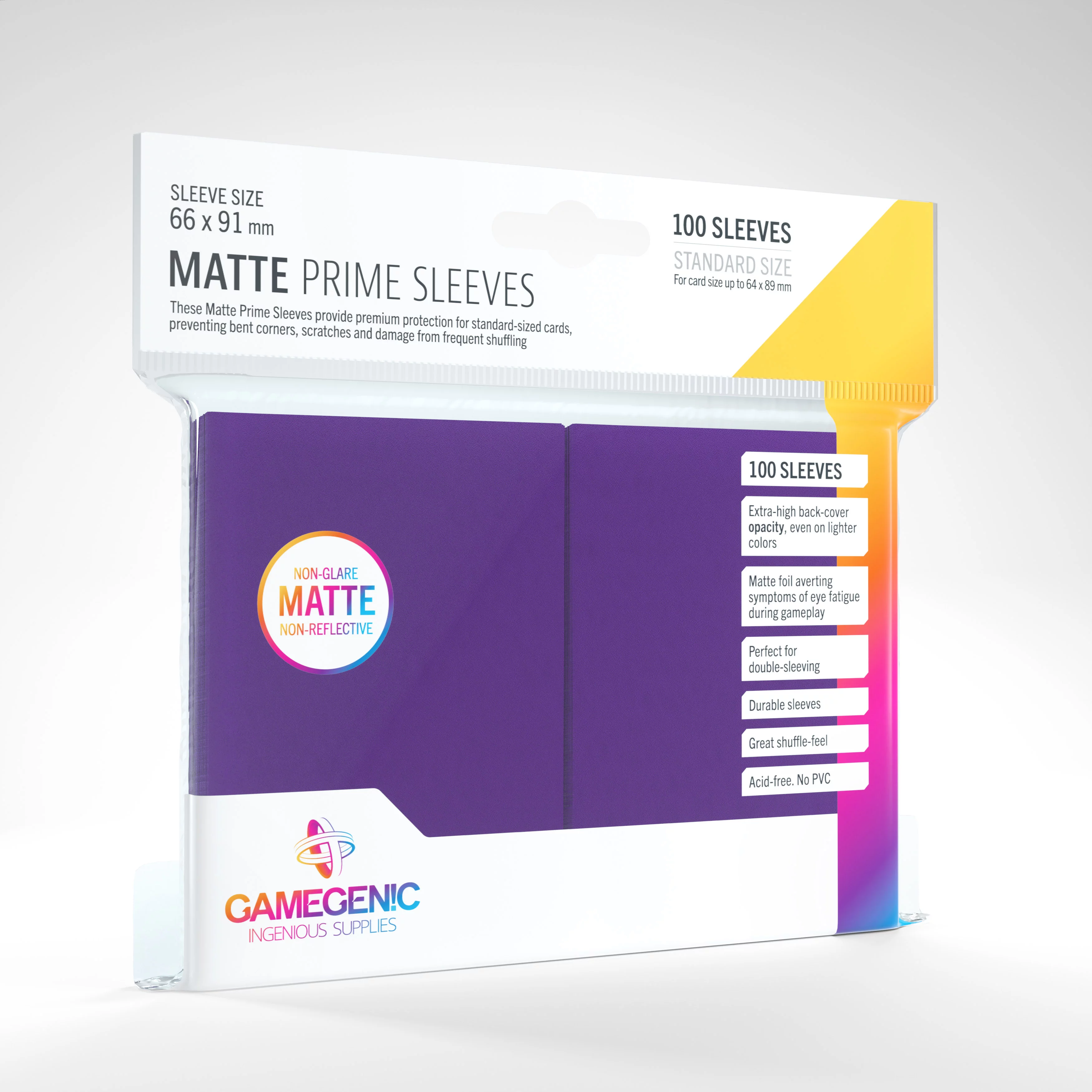 Gamegenic: Matte Prime Sleeves - Purple (100)